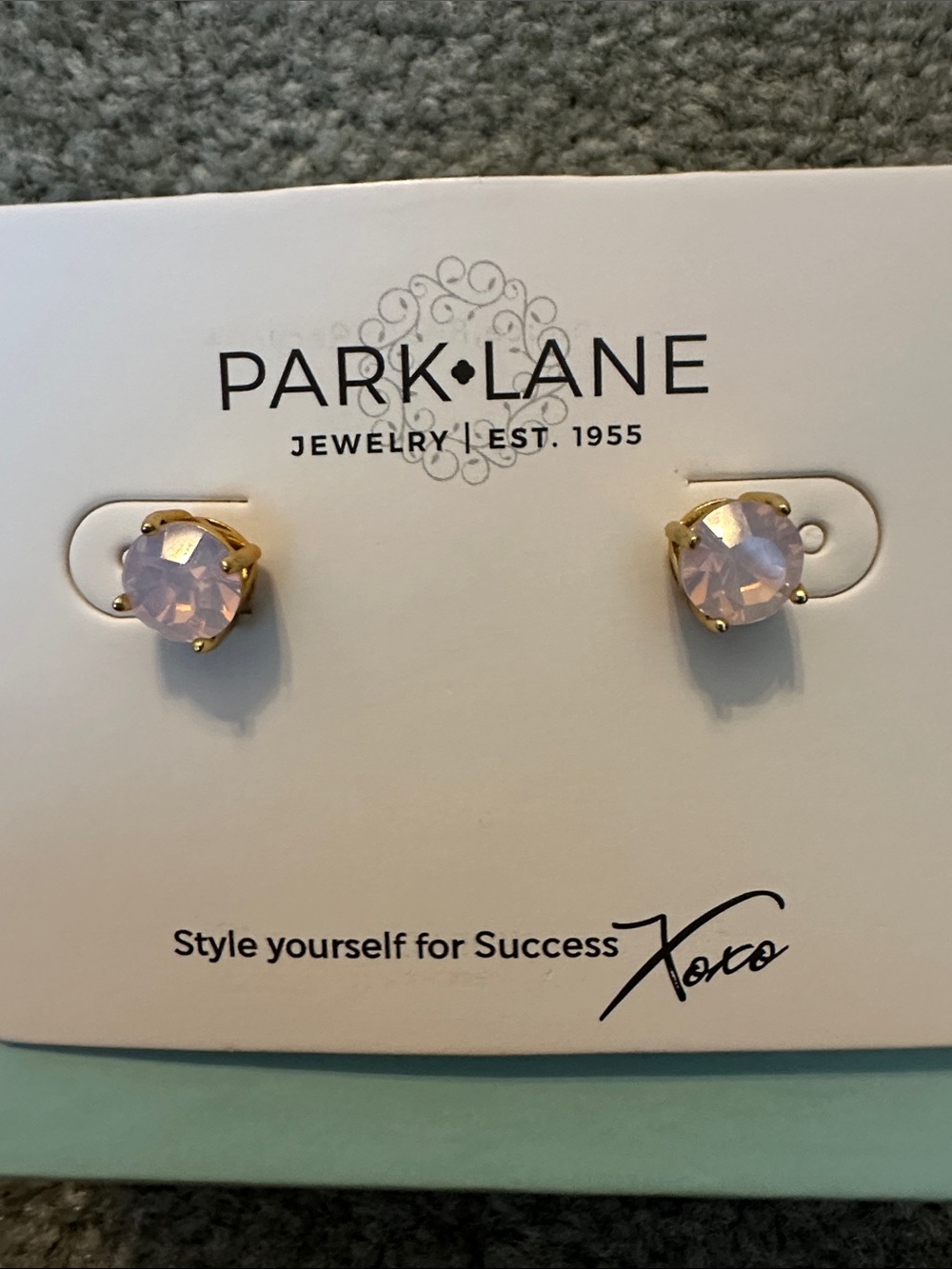 Park Lane Rose Gold Setting Pink Opal 3 Carat Stones New in Box